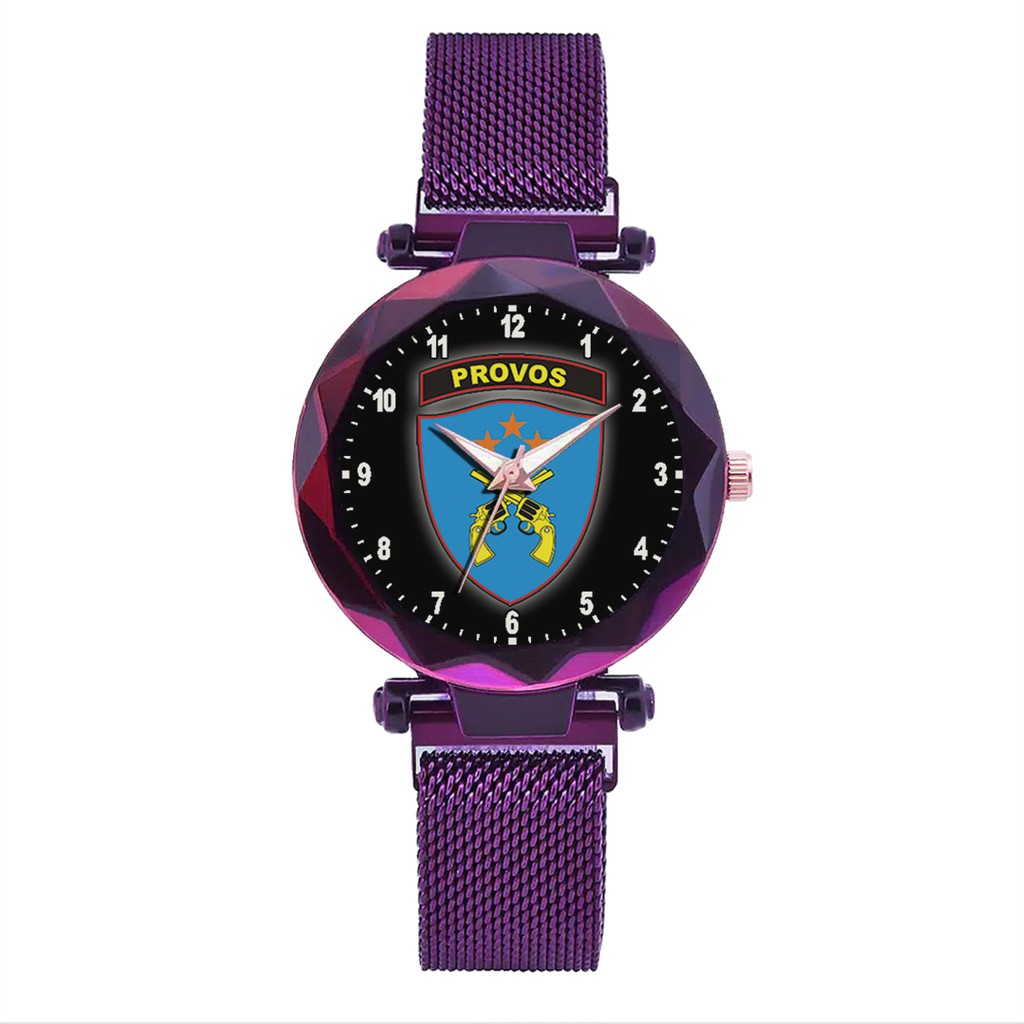 Jam Tangan Wanita Custom - PROVOS MOTIF 1 Free Box &amp; Batre Cadangan