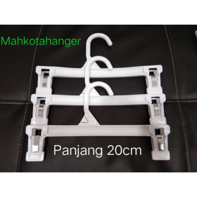 Hanger Jepit Anak (20cm) Plastik | Gantungan baju dan celana anak