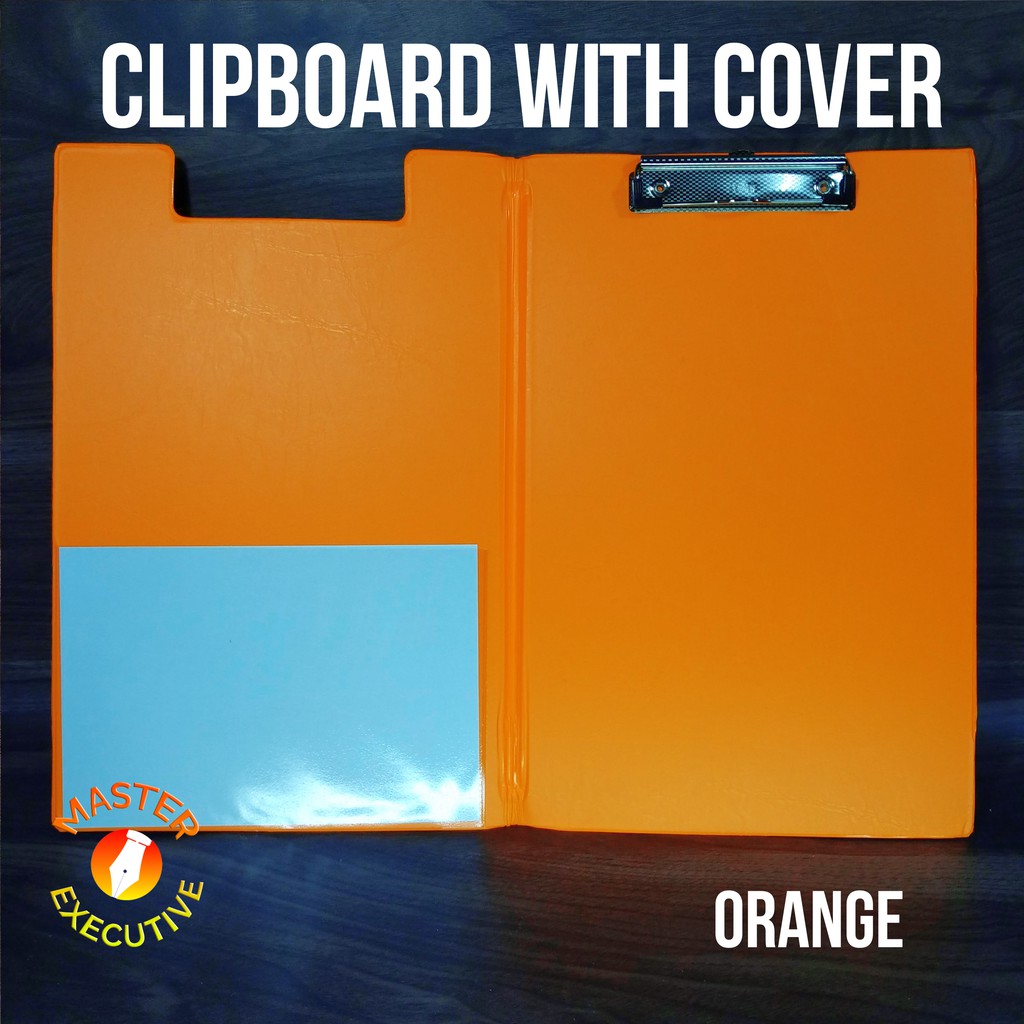 Bantex Clipboard with Cover - Papan Dada Kulit Sintetis Orange 4211 64