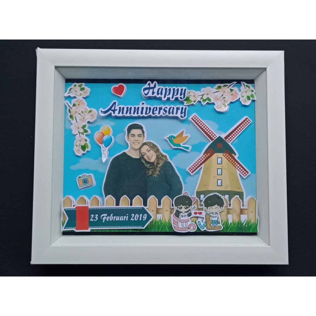 Scrapframe Pop Up 3d Foto Anniversary ulangtahun wedding