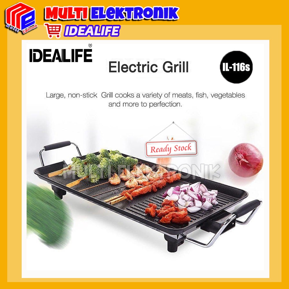 IDEALIFE Alat Panggang Listrik IL-116S - Electric BBQ Grill