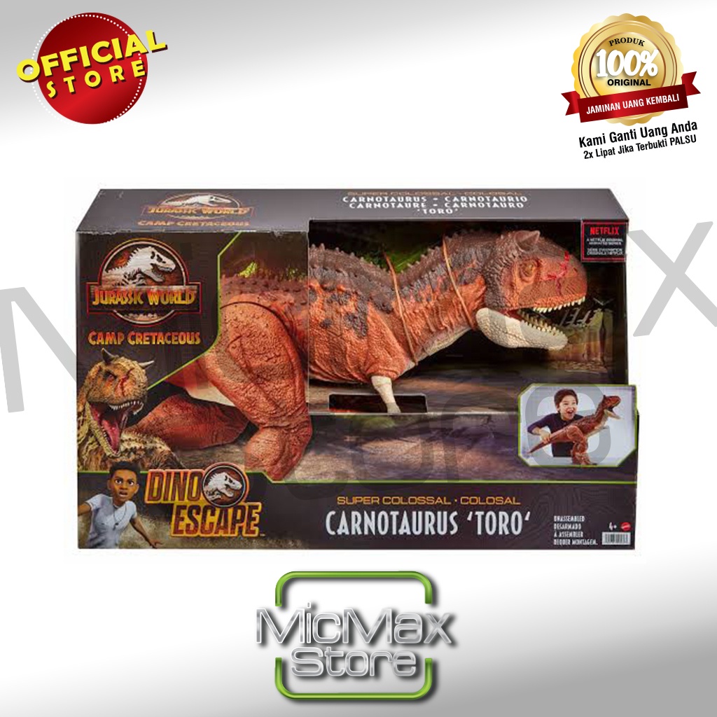 Jurassic World Camp Cretaceous Super Colossal Carnotaurus Toro HBY86