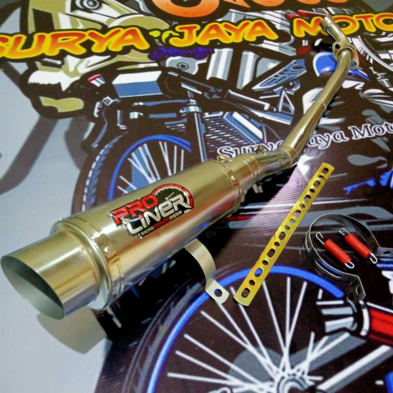 knalpot racing proliner supra110,jupiter z,burhan,robot,vega r,zr,new,lama,grand,prima,win,shogun,sm