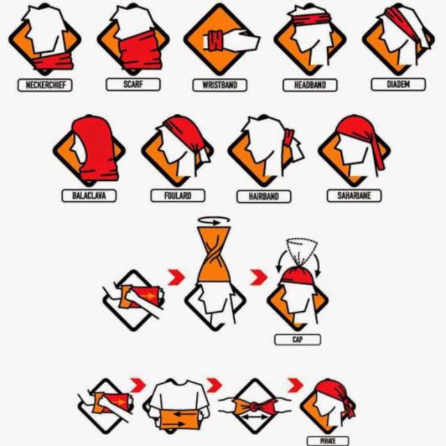 Buff masker motor handban bandana murah