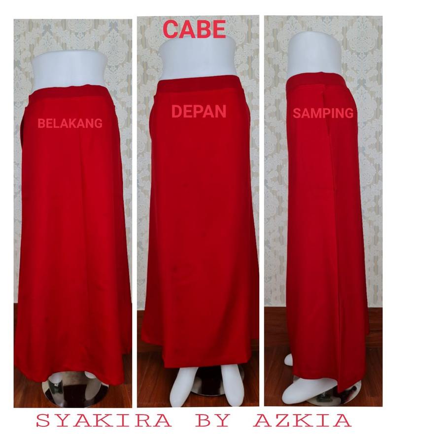 PROMO MURAH Rok Kerja Model A Full Karet warna silver-abu tua-merah cabe-milo-ungu tua-cream-Rok Wanita-Rok Kantor-Rok Kerja-Rok Kuliah-Rok untuk Formal (ಥPenjualan Berkualitas}㊂