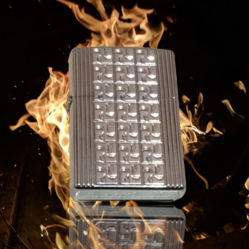 Korek api siap nyala model zippo lighter dua suara / dua denting+minyak