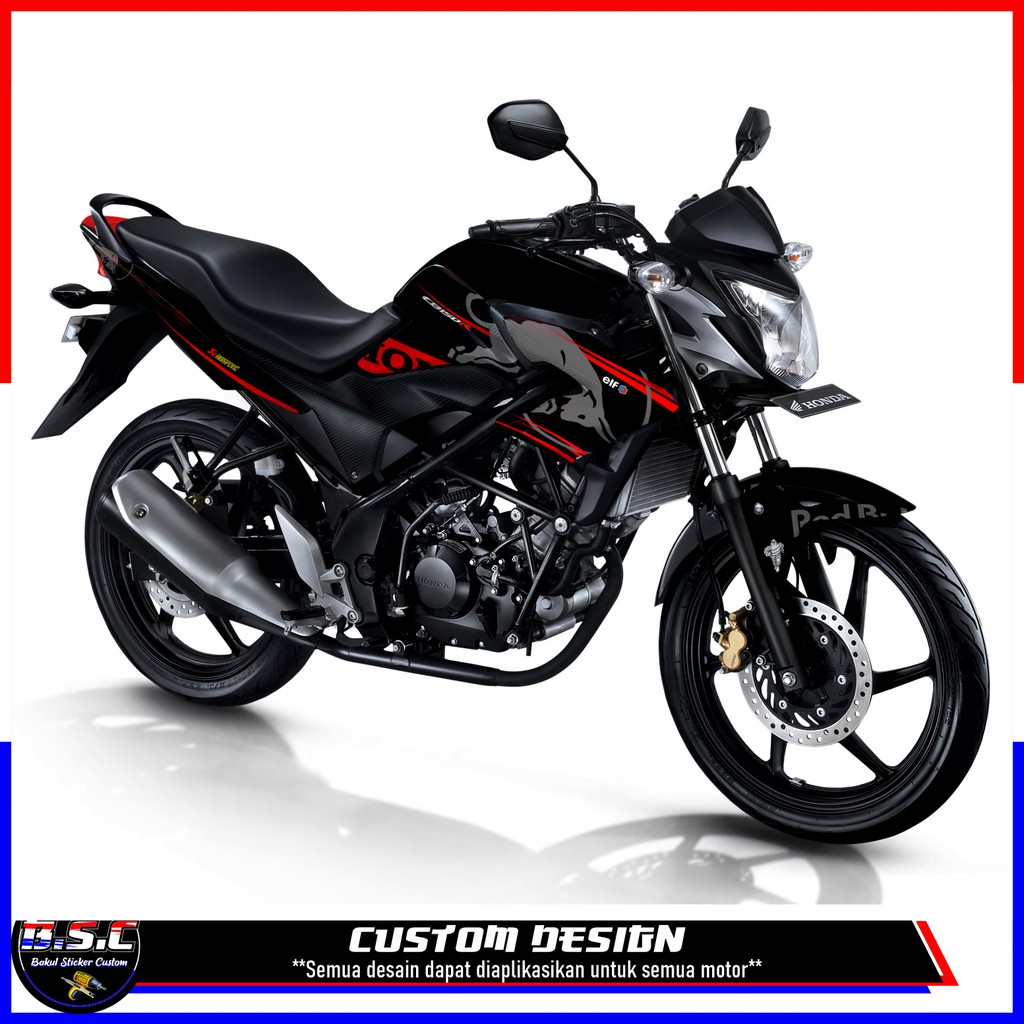 Decal FULL BODY Sticker CB 150R / CB150R / OLD CB 150R V.1 Motif Banteng Black