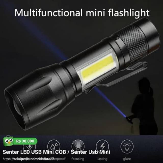 Senter USB mini LED / Senter Camping