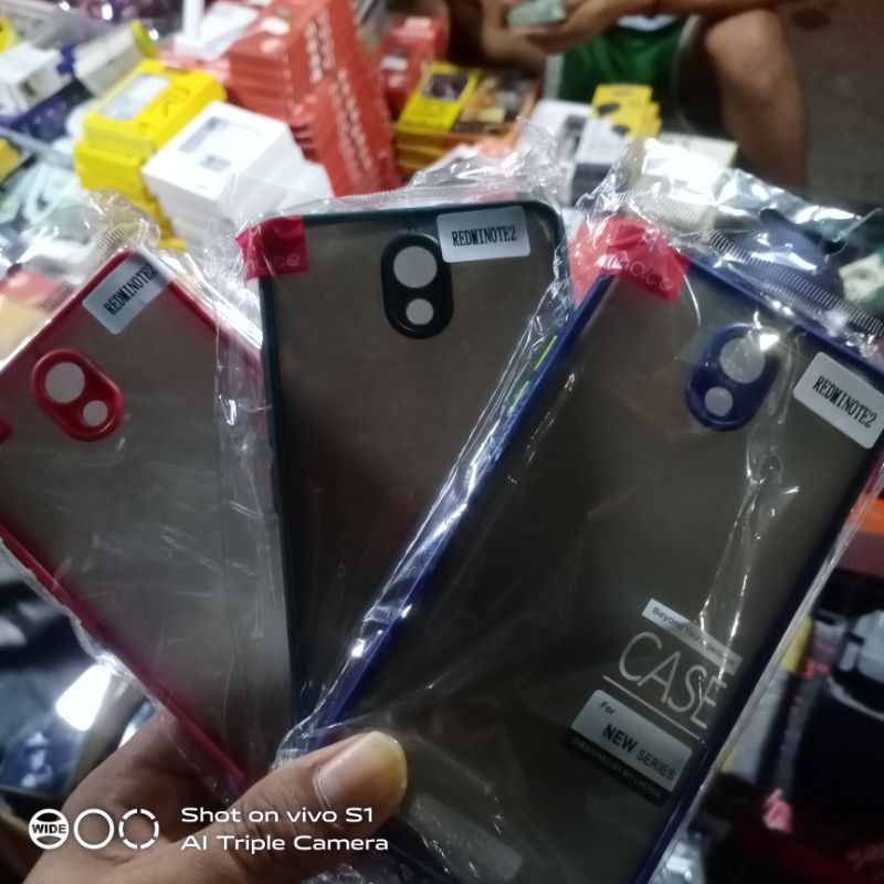 SOFTCASE SILIKON BUMPER CASE AERO REDMI NOTE 2 My CHOICE + RING KAMERA