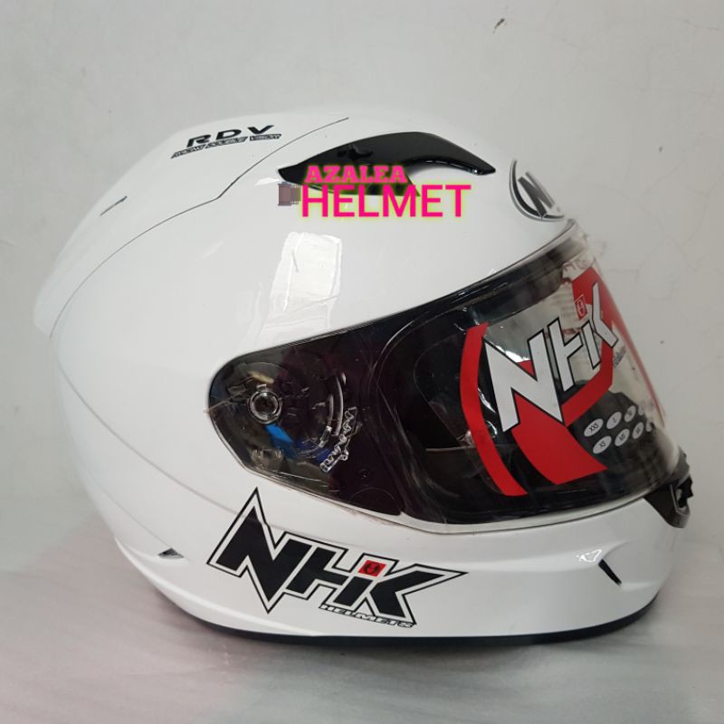 HELM NHK GP 1000 SOLID PUTIH Double Visor