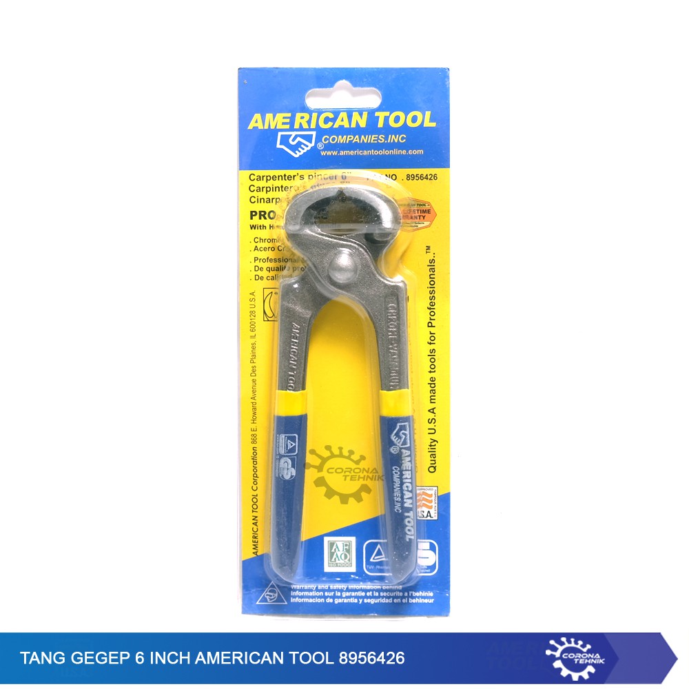 Tang Gegep 6 Inch American Tool 8956426