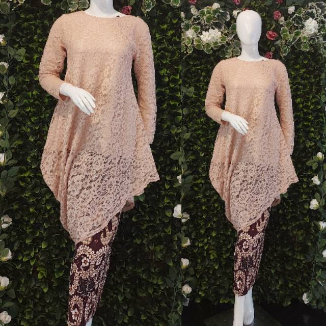 Kebaya brokat/stelan kebaya brukat | Shopee Indonesia