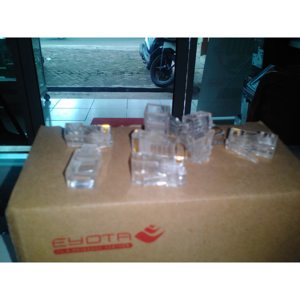 Konektor Lan RJ45 1 dus 100pcs