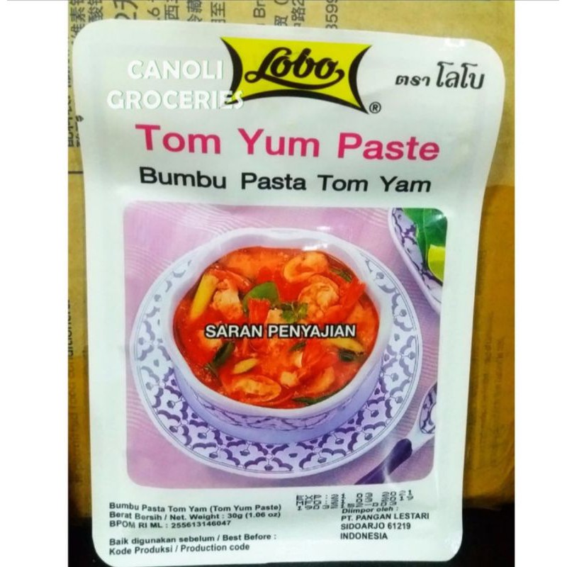 lobo tom yam paste / bumbu tom yam 30 gr