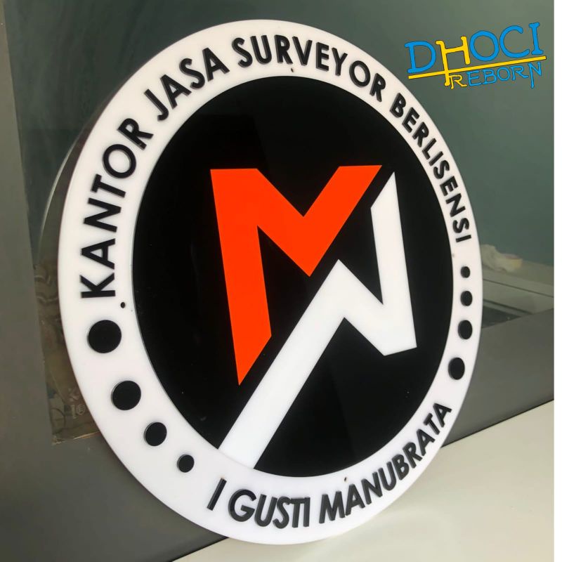 Papan Nama / Plang Kantor akrilik