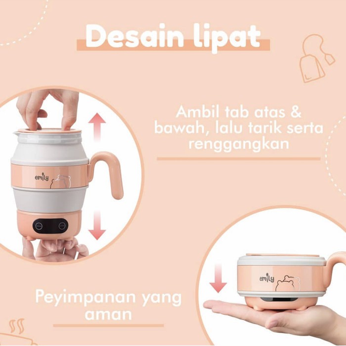 Makassar ! Water Kettle Portable Emily 0.6 L