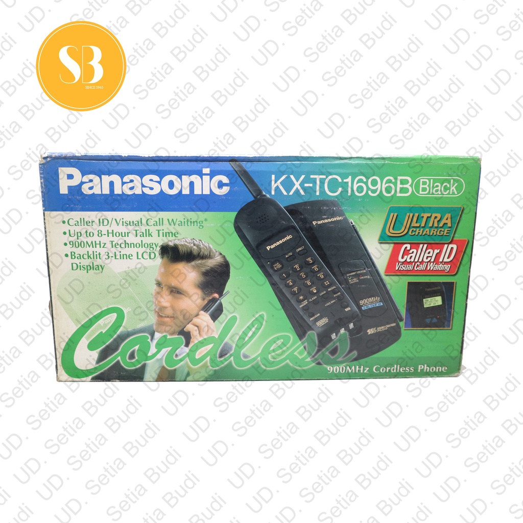 Telepon Wireless Cordless Panasonic KX-TC1696B TC 1696 B Baru