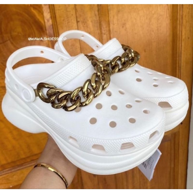 Crocs classic Bae Clog Chain Embellished / Crocs Bae Clog by Rante / Sandal Wanita Crocs Bae Rante