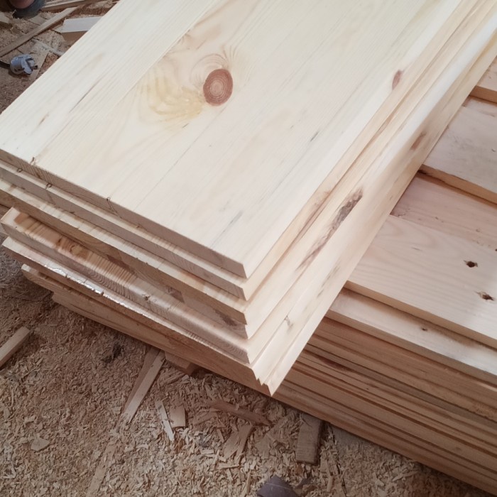 papan kayu jati belanda 120x40x2 vernish