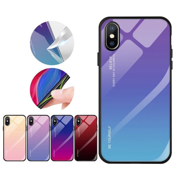 Case Glass Colourfull REALME 3 5 PRO C2