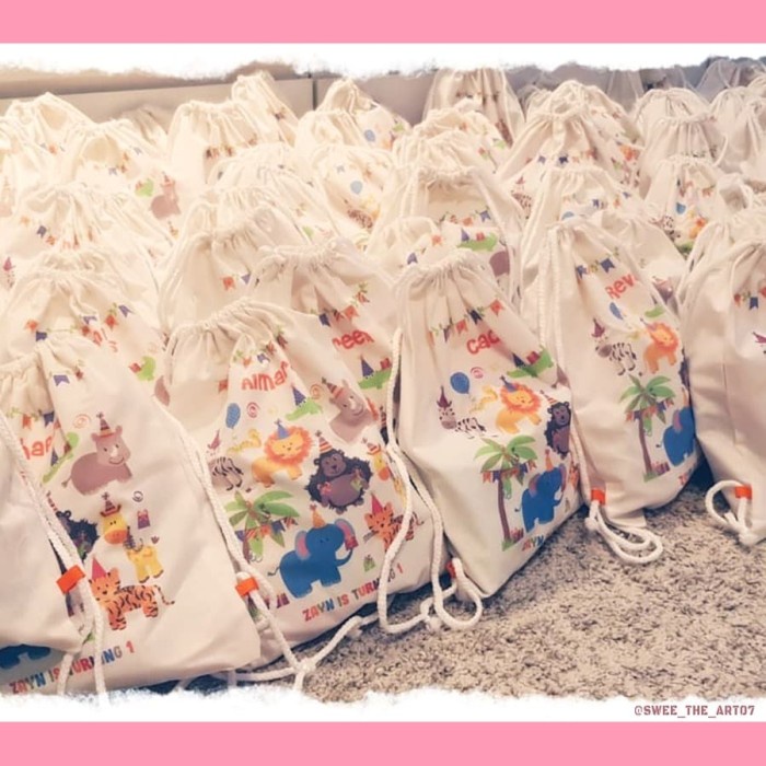

Tas ransel serut belacu tas ulang tahun desain suka-suka - PRINT 1 SISI