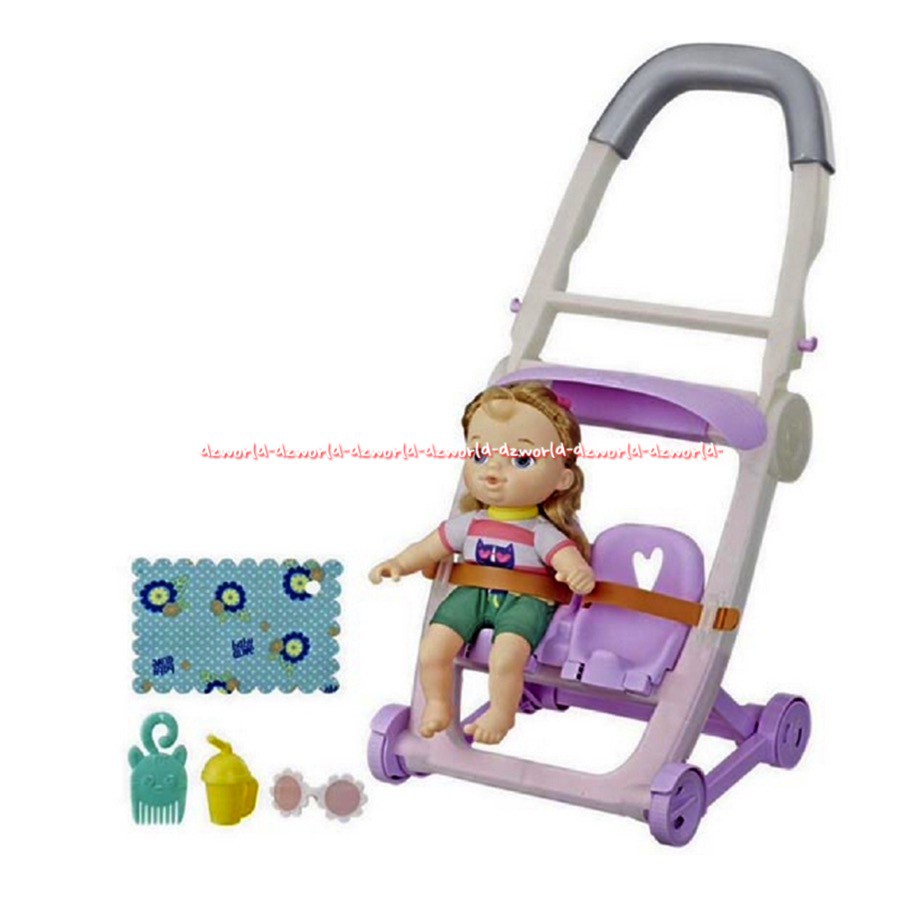 Littles Baby Alive Stroller Push and Kick Little Lucy Boneka Baby