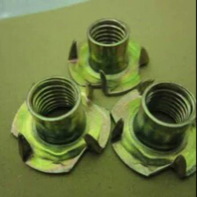 Mur / nut tanam kayu untuk baut ukuran M8