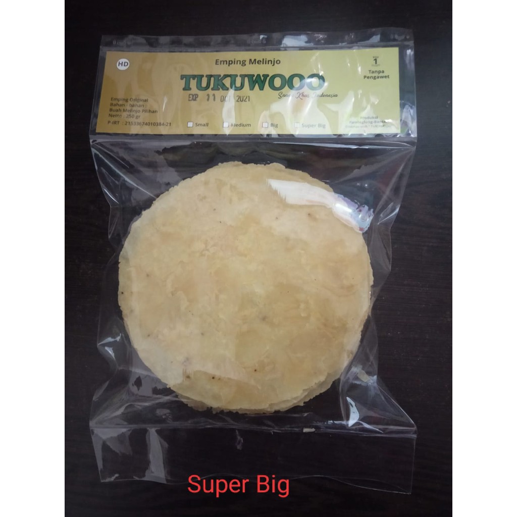 

Emping Original Super Big 250 gram (Kualitas Super)