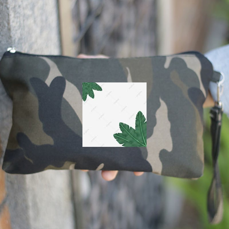 Terlaris Dompet Pouch Pria Wanita Kanvas ARMY Elegan