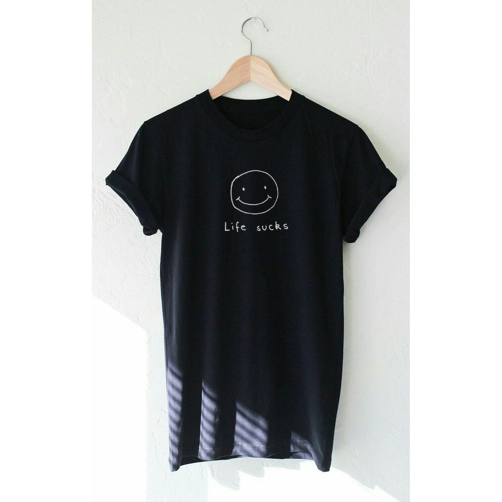 TSHIRT BAJU KAOS DISTRO LIFE SUCK COMBED 30S MURAH