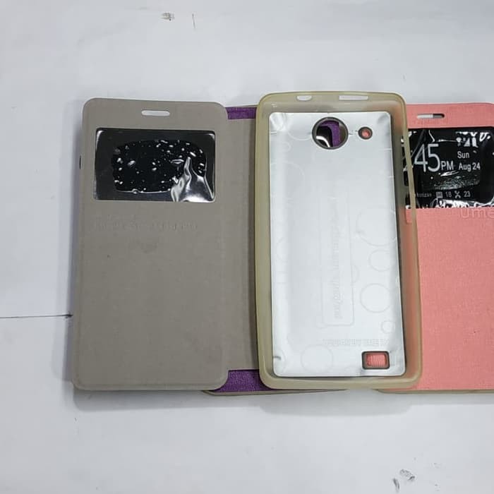 ANDROMAX G3 / E602T sarung flip cover ume/ sarung model buku MANTUL