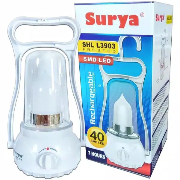 Lampu Emergency Surya SHL-L3903 Frosted/Lampu Darurat Buat Mati Lampu/Padam Lampu.