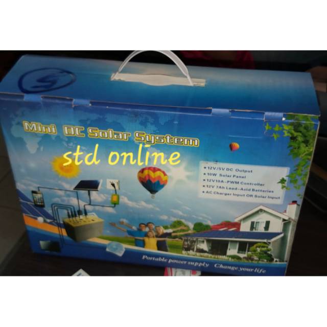 Mini solar dc system alat listrik dengan tenaga surya matahari
