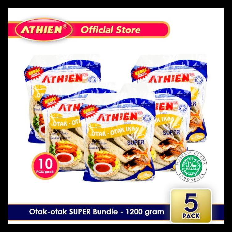 

ATHIEN - BUNDLE OTAK-OTAK SUPER - ISI 5 PACK / 1200 GRAM BERKUALITAS