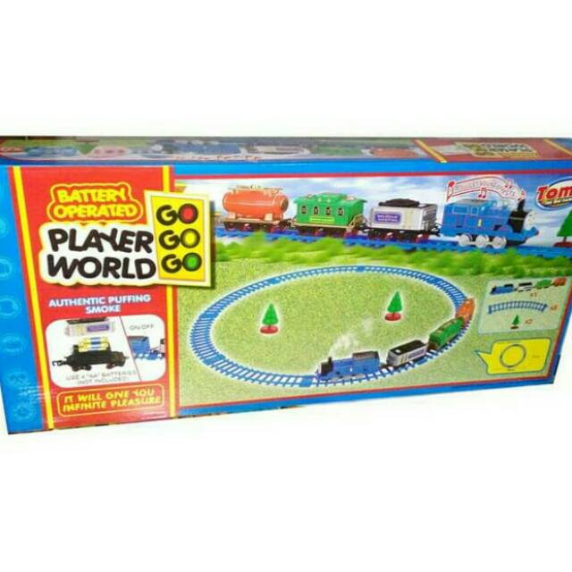 Mainan rel kereta api berasap thomas - mainan kereta api