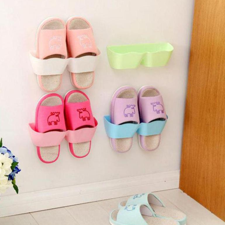 Holder Rak Sandal Hook Hanging Organizer - Pink