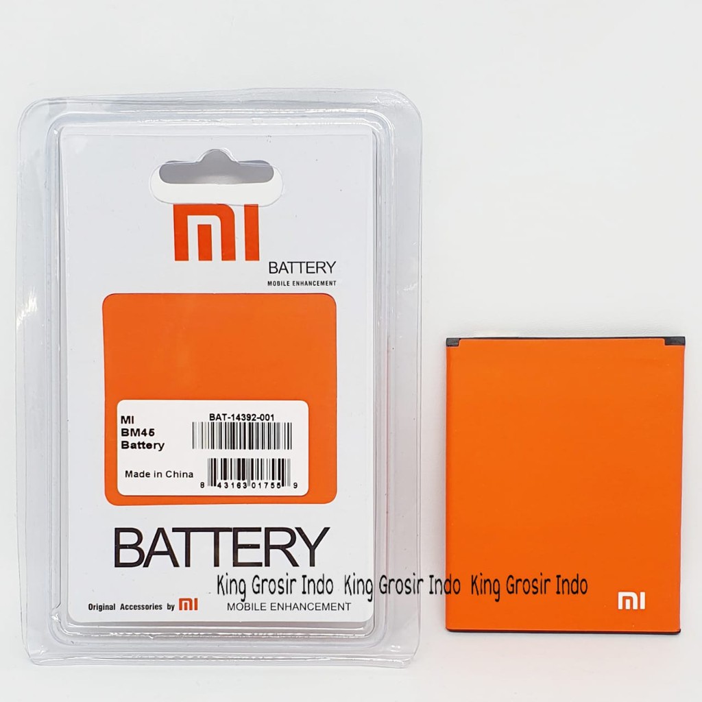 Beterai XIAOMI BM45 - Redmi Note 2 - BM 45 Original OEM Battery Batere Batre Batt Bat