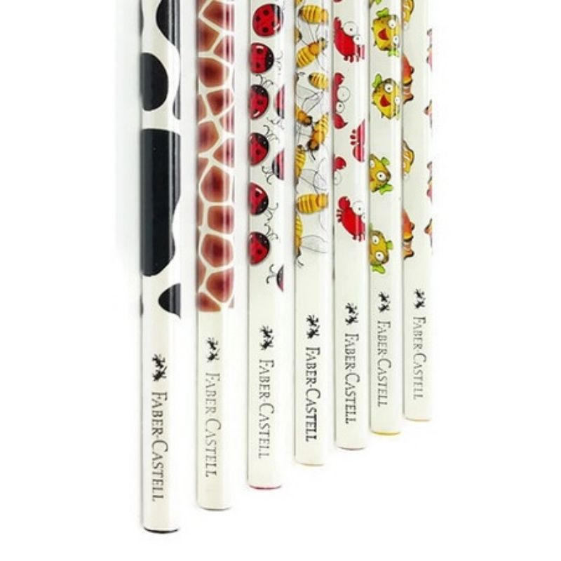 

FABER CASTELL Pensil 2B Motif Animal Pencil Triangular Pensil Ujian Pensil Segitiga Motif Hewan