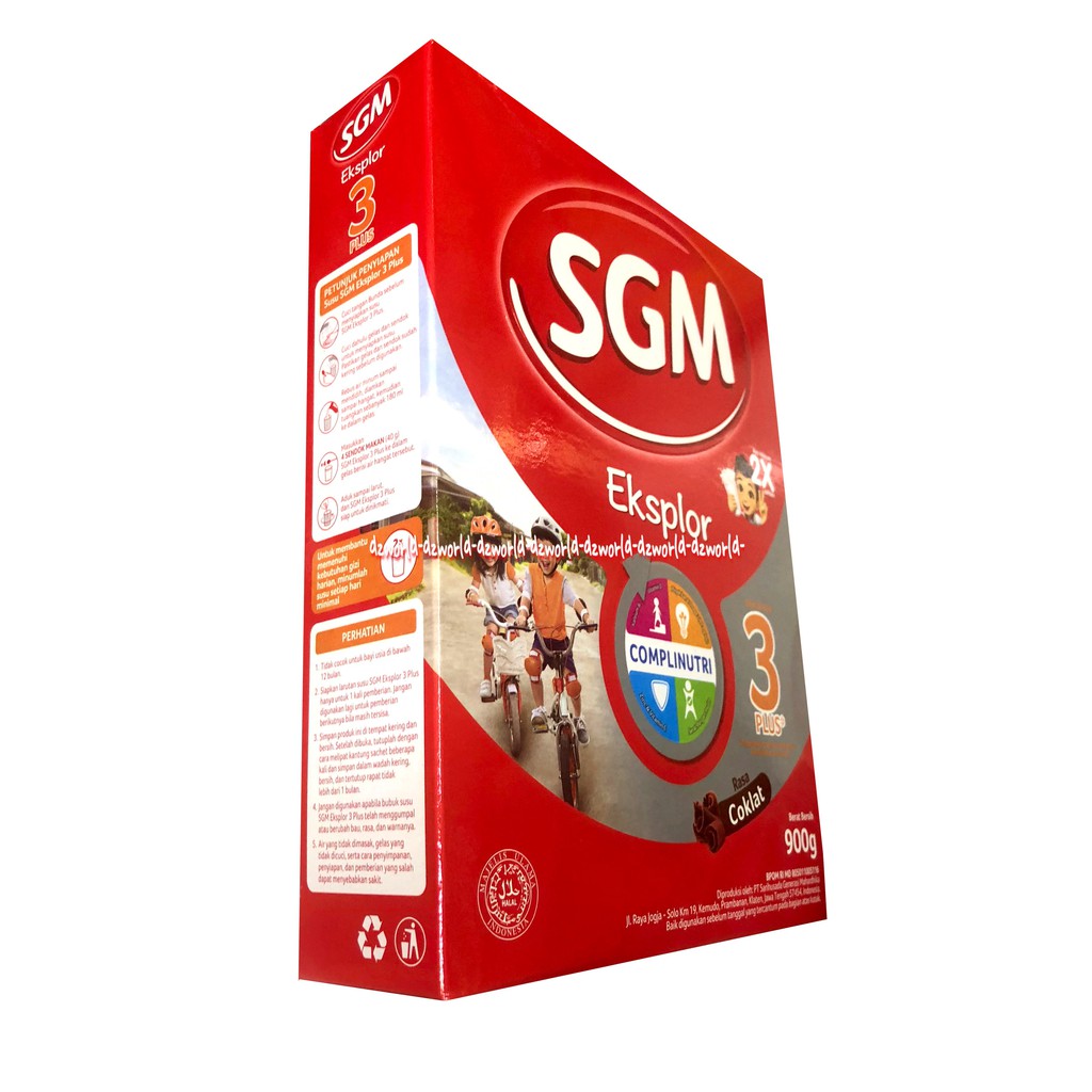 SGM Eksplor Rasa Coklat 3 Plus 900gr Susu SGM Coklat 3+ Exsplor Susu Formula Anak Usia 3-5atahun Cokelat Chocolate Flavour Eksplore 900 gram