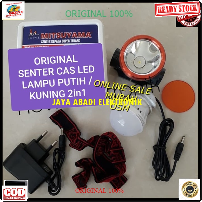 G225 ORIGINAL LAMPU SENTER KEPALA PALA HEAD LAMP CAS CASAN CHARGER 8 JAM LED PUTIH KUNING COB BATERAI LAMP EMERGENSI EMERGENCI EMERGENCY WHITE DARURAT MAGIC LAMP BOHLAM SINAR TERANG PENERANG PORTABLE SAKLAR STEKER COLOKAN LISTRIK SETRUM PITING KEPITING ST
