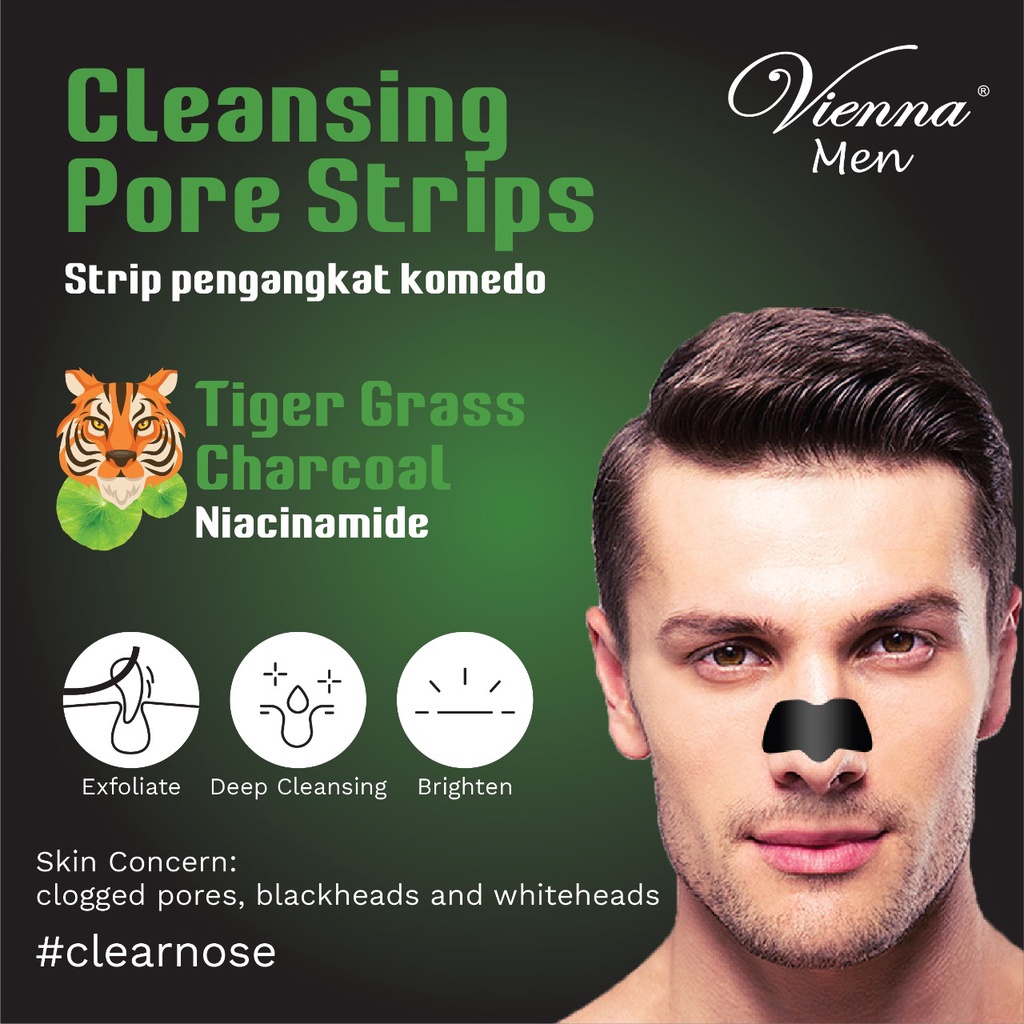 OBRAL MURAH ! CUCI GUDANG ! HARUS HABISA !  VIENNA CLEANSING PORE STRIPS / STRIP PENGANGKAT KOMEDO / MASKER HIDUNG MURAH / MEN