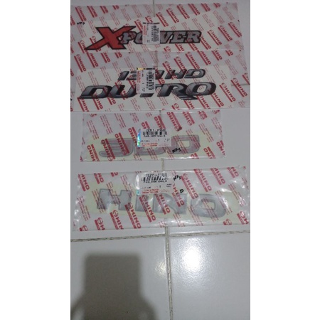 stiker set X power..130hd Dutro..300... Hino ...original Hino