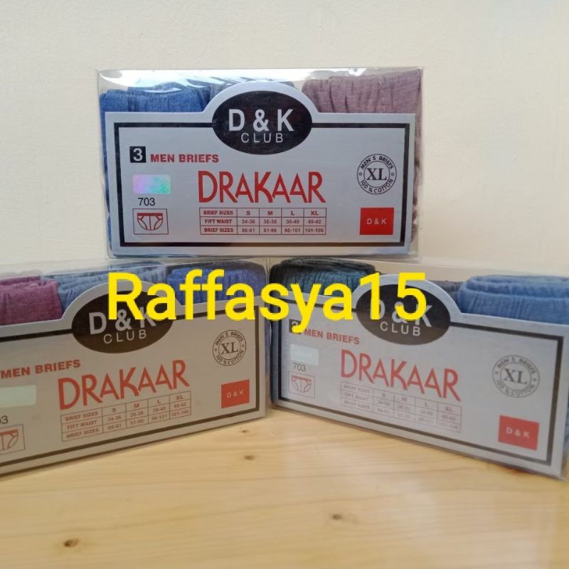celana dalam DRAKAAR ISI 3 (1BOX)