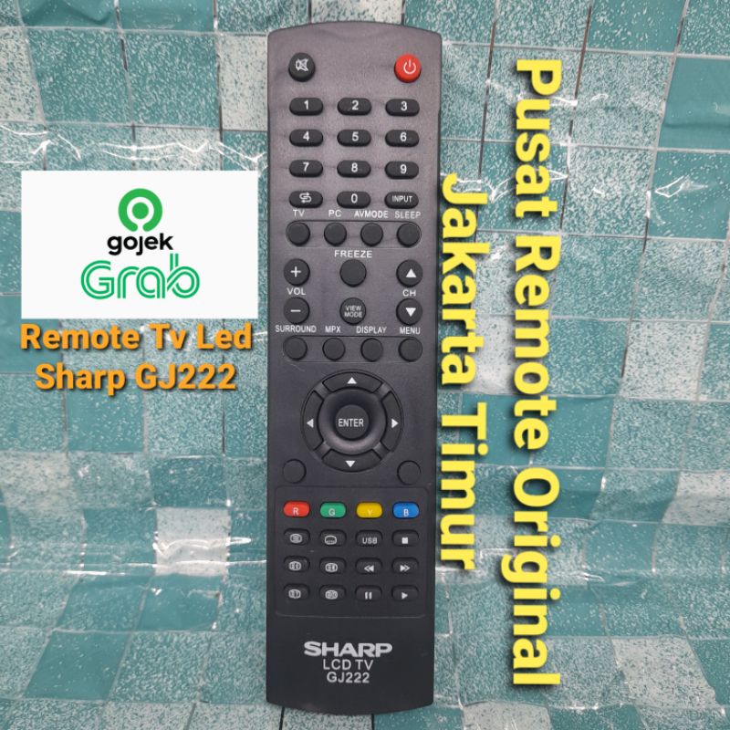 REMOTE REMOT TV SHARP GJ222 LED LCD GRADE ORIGINAL