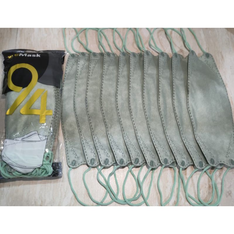 We mask  kf94 4ply nude pink dan mint isi 10pcs