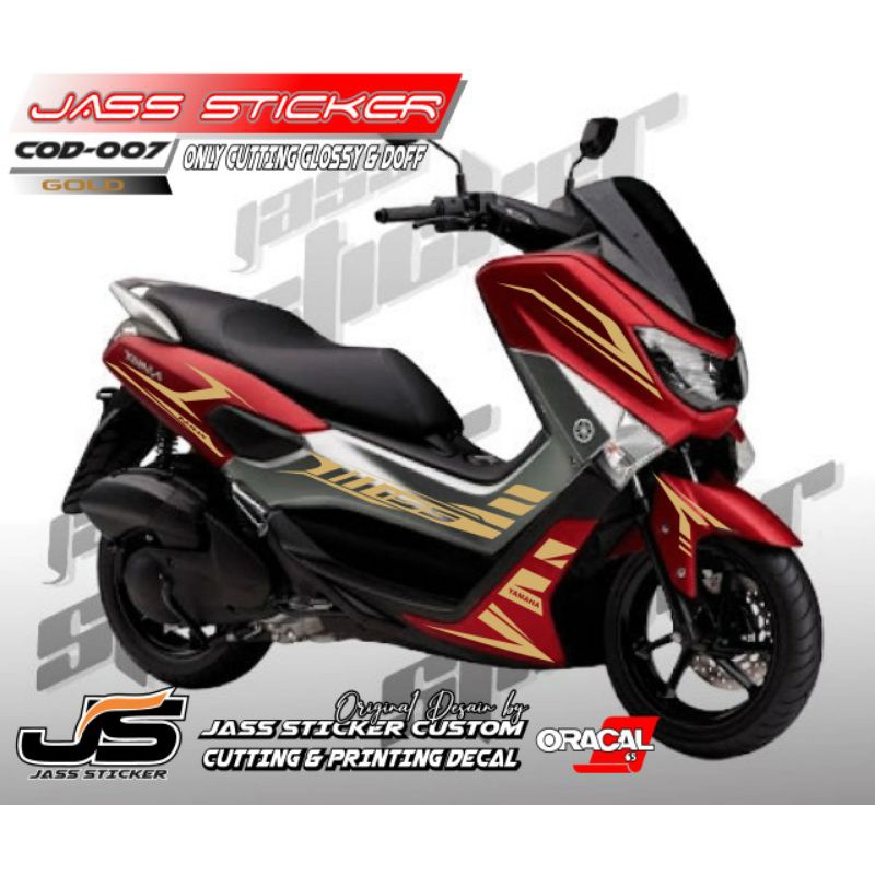 STRIPING CUTTING YAMAHA NMAX MERAH