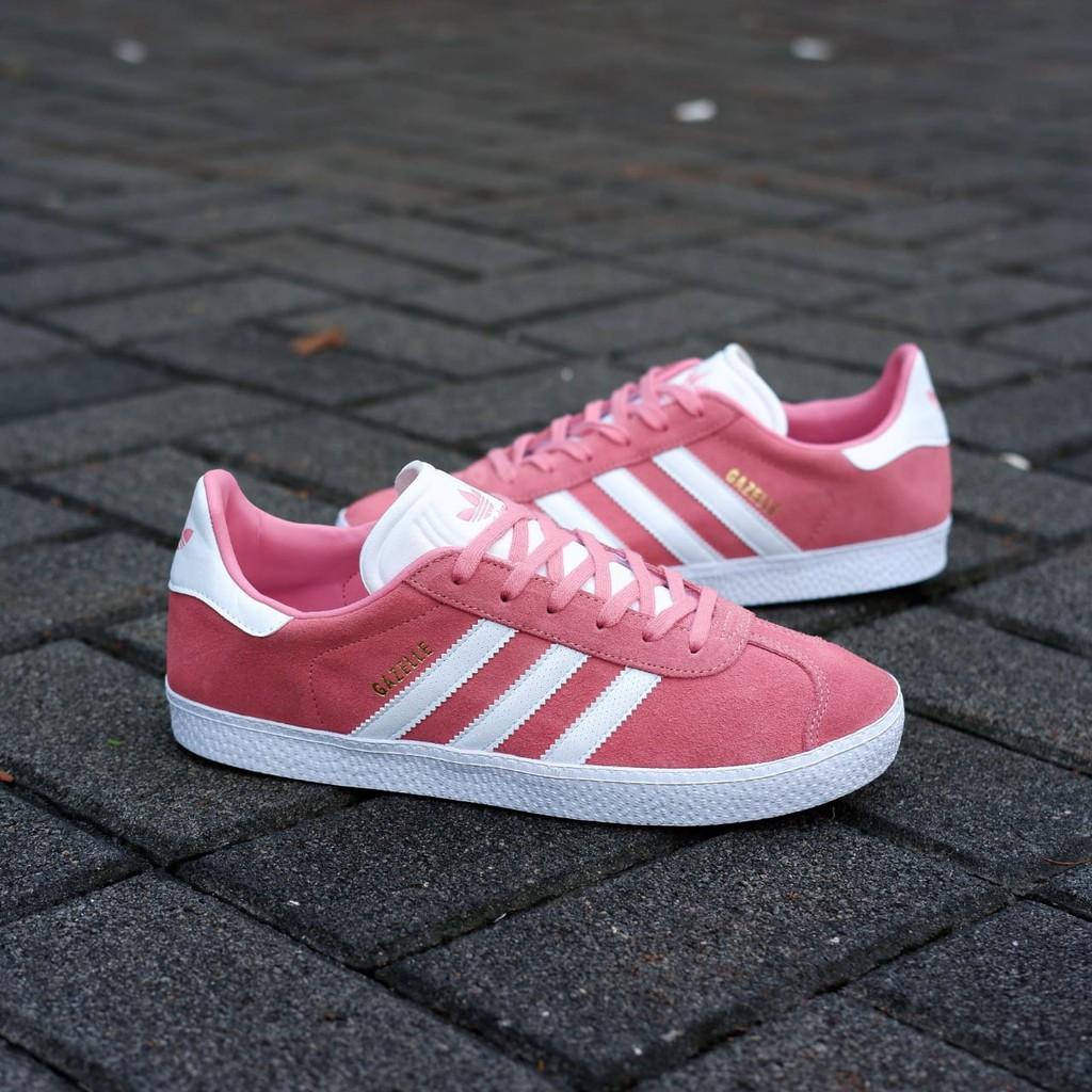pink and white gazelle adidas