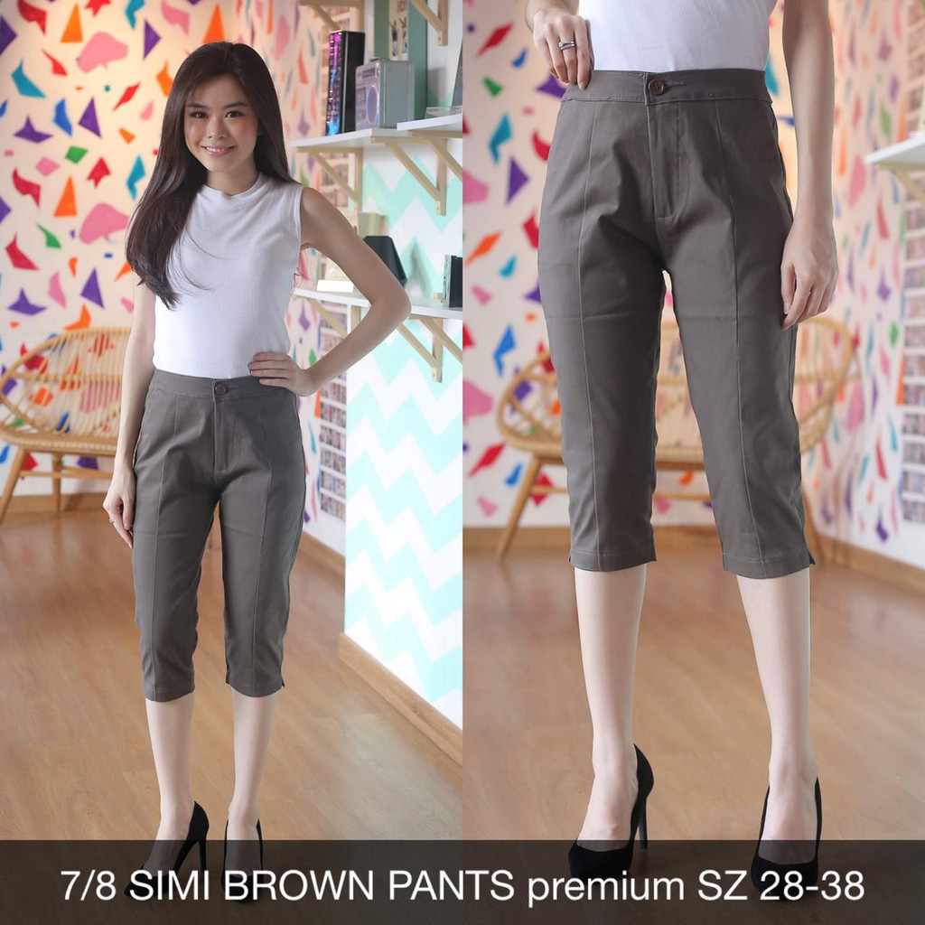 CELANA TWILL WANITA 7/8 SIMI PANTS