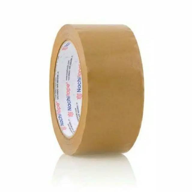 Lakban Isolasi Tape COKLAT NACHI 2&quot; x 100 yard