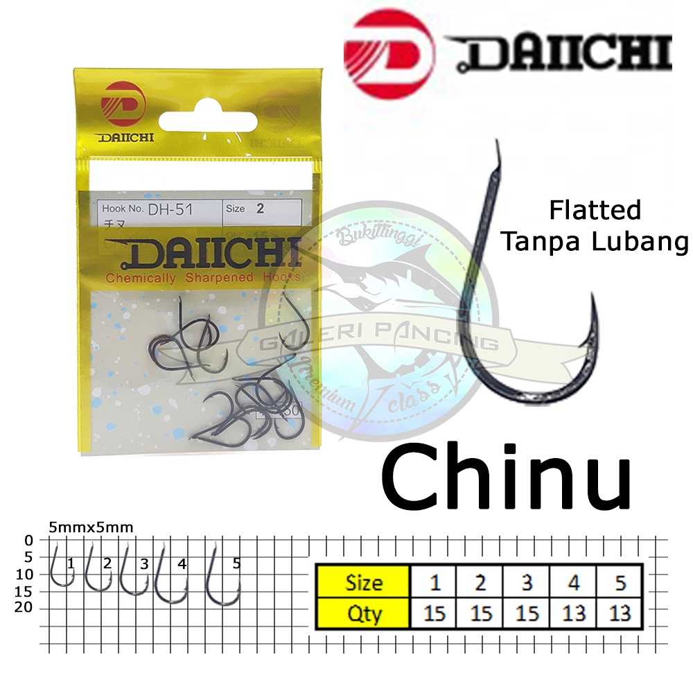 Kail Pancing Daichi DH51 Chinu Tanpa Lobang